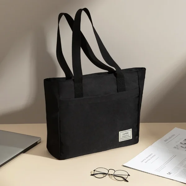 Shockproof Canvas Women Laptop Tote Bag 14 inch for Macbook Air Pro Huawei Dell ASUS Acer XiaoMi HP Notebook Handbags Briefcase - Image 7