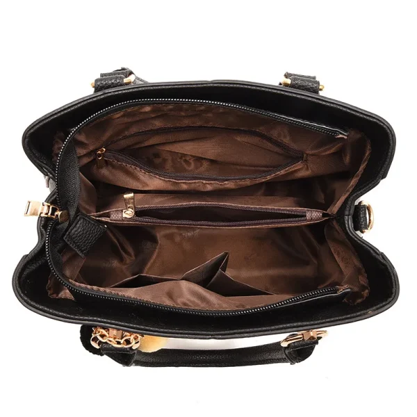Classic Women Genuine Leather Bags High Quality Vintage Messenger Bags Luxury Women Tote Handbags for Ladies Shopper Female Bag - Image 5