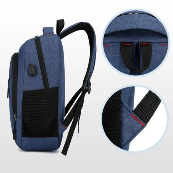 Mens BackPack LargeCapacity Simple Fashion Travel Female Student ComputerBag - Image 4