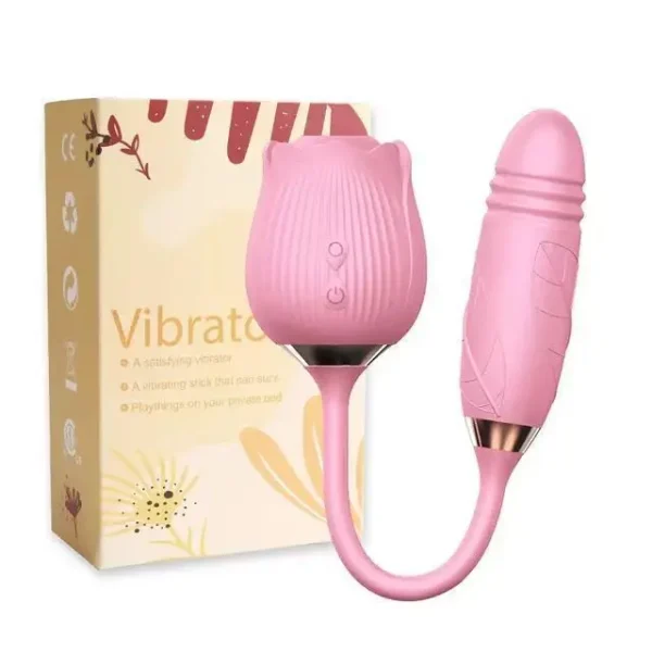 Vibrator for Women Dildo Sex Toys Rose Sucking Thrusting Vibrating Clit Sucker Nipple Clitoris Stimulation Female for Adults 18+ - Image 9