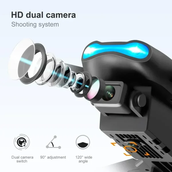 New E99 PRO Drones GPS Profesional 8K with HD Camera FPV 5G Wifi Brushless Motor Foldable RC Quadcopter Obstacle Avoidance Dron - Image 3