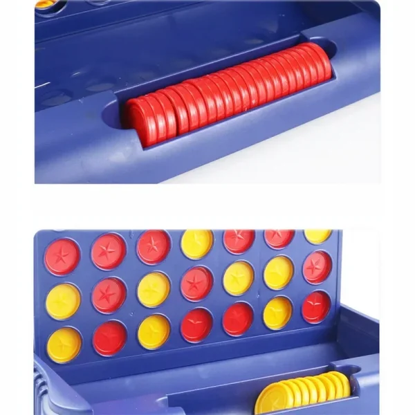 Foldable Connect 4 In A Line Board Game Classic Party Chess Family Toy Early Educational Puzzle Children Thinking Training Gifts - Image 7