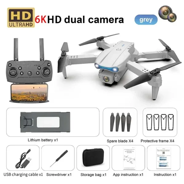 New E99 PRO Drones GPS Profesional 8K with HD Camera FPV 5G Wifi Brushless Motor Foldable RC Quadcopter Obstacle Avoidance Dron - Image 17