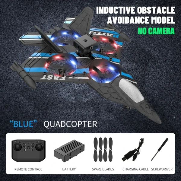 RC Plane with Camera Helicopter Remote Control Aircraft Obstacle Avoidance Fighter 2.4G Airplane EPP Foam Plane Children Toys - Image 11