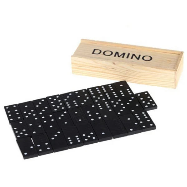 28Pcs/Set Wooden Domino Board Games Travel Funny Table Game Domino Toys Kid Children Educational Toys For Children Gifts - Image 3