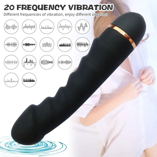 20 Modes Vibrator Soft Silicone Dildo Realistic Penis Strong Motor G-spot Clitoral Stimulator Female Masturbator Adult Sex Toys - Image 2