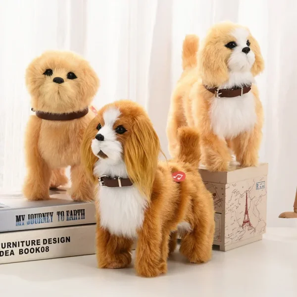 New Simulation Electric Pet Dog Voice Control Walking Nodding Music Touch Robot Animal Plush Pet Children's Toy Gift - Image 2