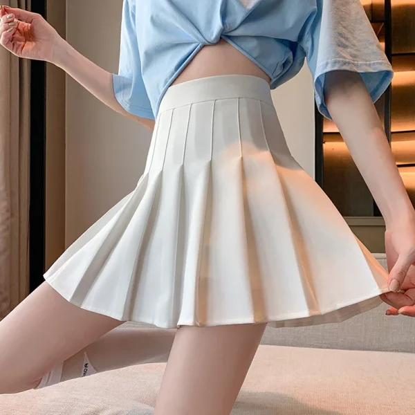 2023 Fashion Summer Women's Mini Pleated Skirts Sexy Club Y2k Accessories Plaid High Waist Stretchy Tennis Skater A-line Outfits - Image 10