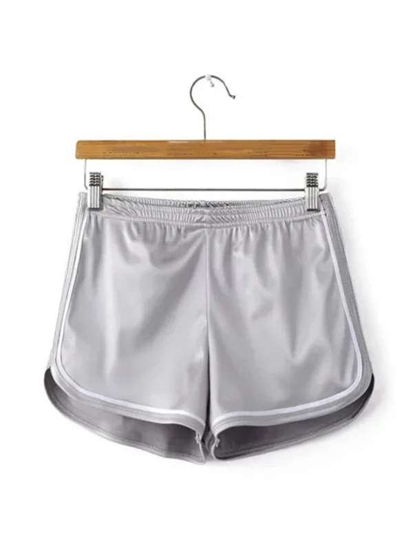 New 2023 Women Shorts Summer Silk Slim Beach Casual White Egde Shorts Hot - Image 7