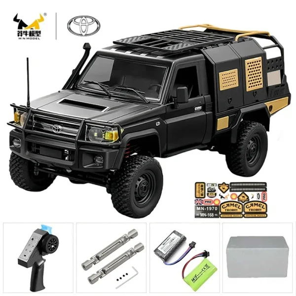 MN MN82 1:12 Retro Rc Car With LED Lights Full-scale Simulation LC79 Professional 4WD Remote Control Pickup RC Truck Model Toys - Image 13