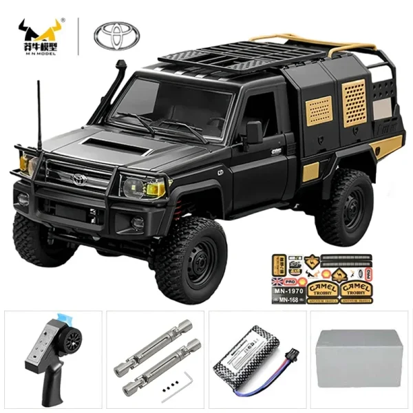 MN MN82 1:12 Retro Rc Car With LED Lights Full-scale Simulation LC79 Professional 4WD Remote Control Pickup RC Truck Model Toys - Image 14