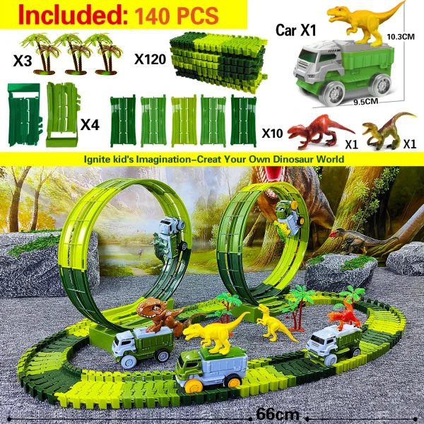 Children Electric Track Toy Car Engineering Minin Car Set Kids Puzzle Boy Toys Track Car Anti-gravity Track Train Gift for Kid - Image 8
