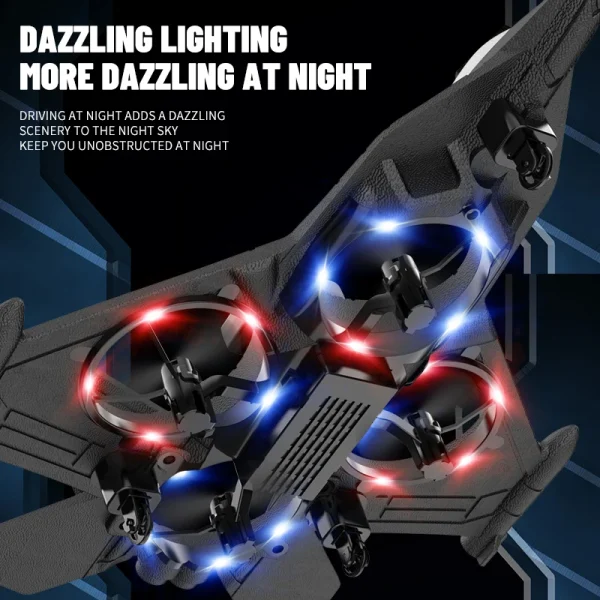 RC Plane with Camera Helicopter Remote Control Aircraft Obstacle Avoidance Fighter 2.4G Airplane EPP Foam Plane Children Toys - Image 4