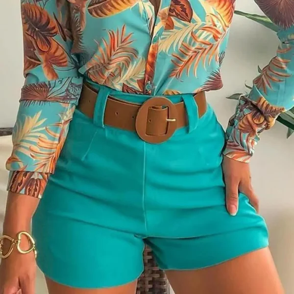 Women Shorts Bottoms Hot Pants Summer Chic Solid Color Back Zipper Hot Pants High Waist Solid Color Back Zipper Slim Shorts - Image 2