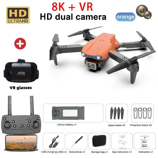 New E99 PRO Drones GPS Profesional 8K with HD Camera FPV 5G Wifi Brushless Motor Foldable RC Quadcopter Obstacle Avoidance Dron - Image 19