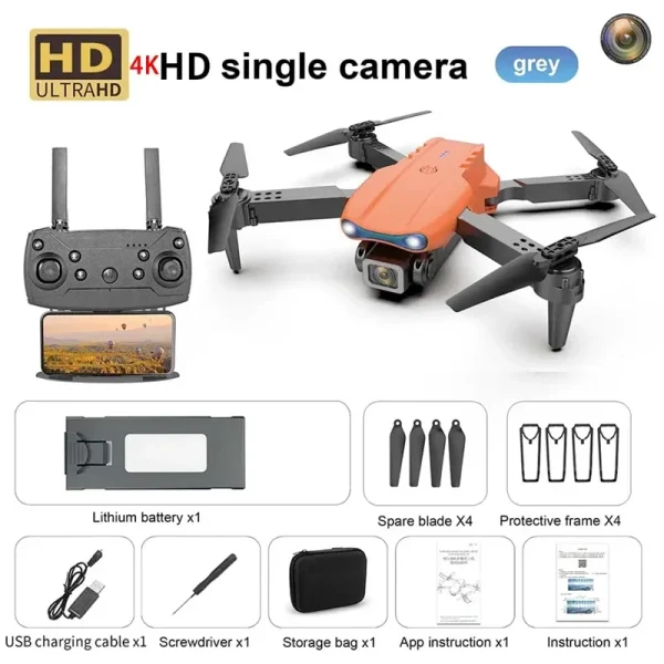 New E99 PRO Drones GPS Profesional 8K with HD Camera FPV 5G Wifi Brushless Motor Foldable RC Quadcopter Obstacle Avoidance Dron - Image 8