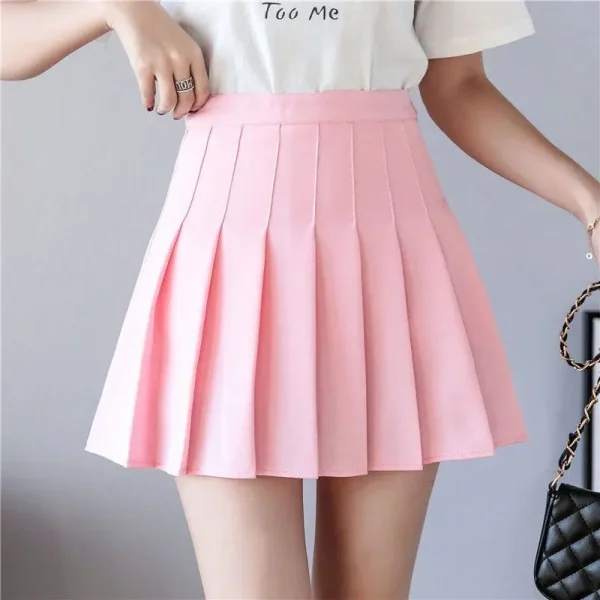 2023 Fashion Summer Women's Mini Pleated Skirts Sexy Club Y2k Accessories Plaid High Waist Stretchy Tennis Skater A-line Outfits - Image 12