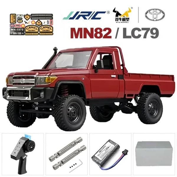 MN MN82 1:12 Retro Rc Car With LED Lights Full-scale Simulation LC79 Professional 4WD Remote Control Pickup RC Truck Model Toys - Image 3