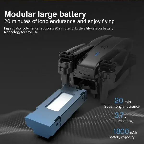 New E99 PRO Drones GPS Profesional 8K with HD Camera FPV 5G Wifi Brushless Motor Foldable RC Quadcopter Obstacle Avoidance Dron - Image 7