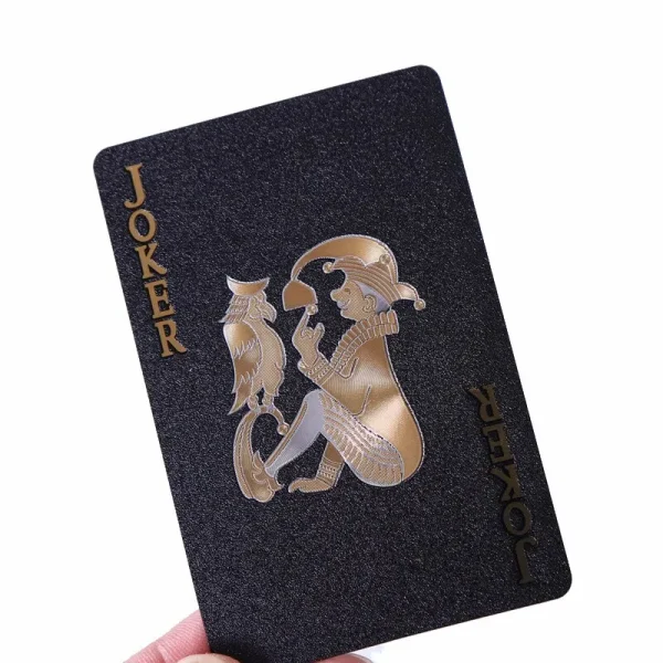 Color Black Gold Playing Card Game Card Group Waterproof Poker Suit Magic Dmagic Package Board Game Gift Collection - Image 6