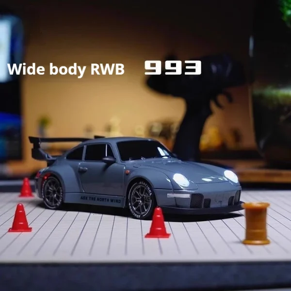 Rc Remote Control Car Entry-Level Drift Car Full-Size Mini Radio High-Speed Car 993 Limited Edition Liquid Silver Boy Toy Gift - Image 7