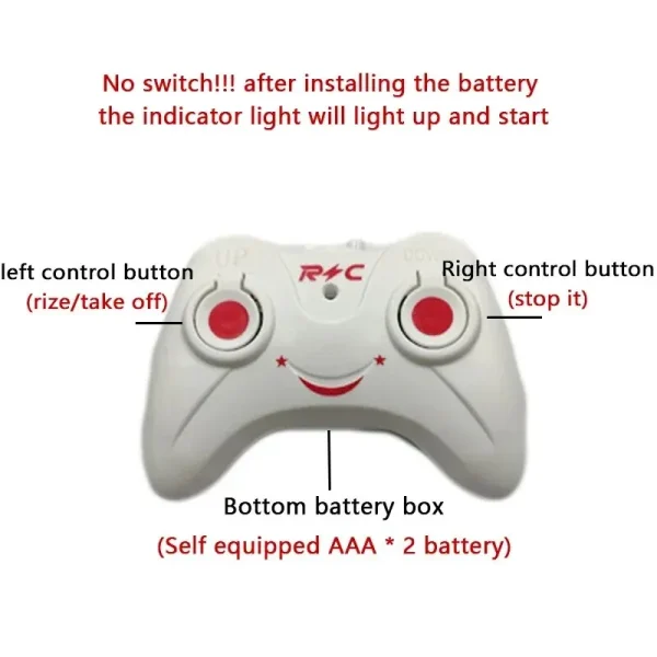 Rechargeable Mini RC Drone Remote Safe Fall-resistant RC Helicopters Drone Children Toys - Image 4