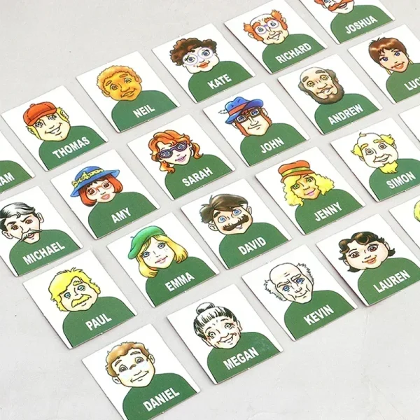 Guess who I am board game parent-child interaction toy logical reasoning children's puzzle guess me you my character chessboard - Image 4