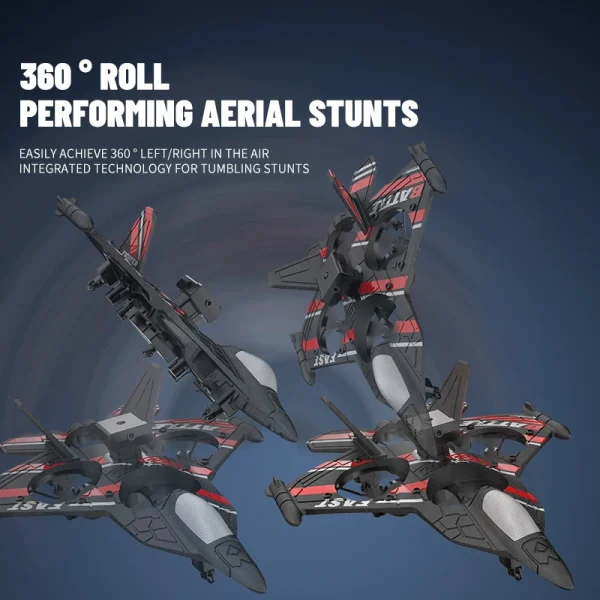 RC Plane with Camera Helicopter Remote Control Aircraft Obstacle Avoidance Fighter 2.4G Airplane EPP Foam Plane Children Toys - Image 2
