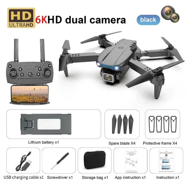 New E99 PRO Drones GPS Profesional 8K with HD Camera FPV 5G Wifi Brushless Motor Foldable RC Quadcopter Obstacle Avoidance Dron - Image 21