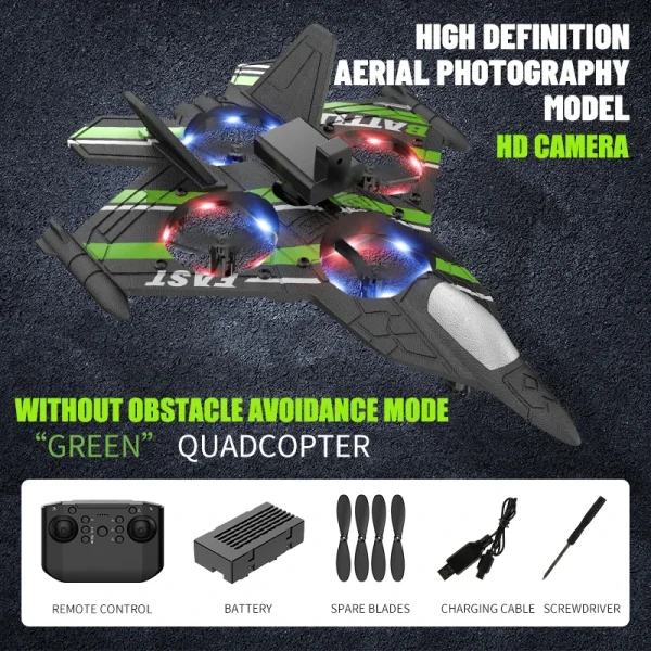 RC Plane with Camera Helicopter Remote Control Aircraft Obstacle Avoidance Fighter 2.4G Airplane EPP Foam Plane Children Toys - Image 10