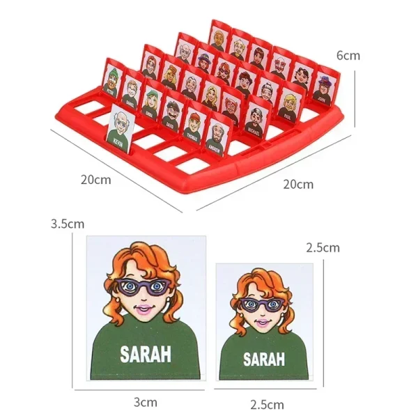 Guess who I am board game parent-child interaction toy logical reasoning children's puzzle guess me you my character chessboard - Image 5