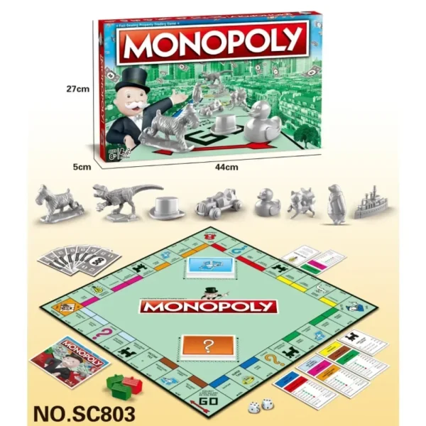 Experience Fun for All Ages with MONOPOLY English Board Game - Classic Game for Family and Friends - Image 3