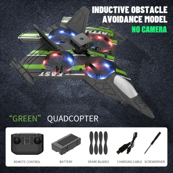 RC Plane with Camera Helicopter Remote Control Aircraft Obstacle Avoidance Fighter 2.4G Airplane EPP Foam Plane Children Toys - Image 9
