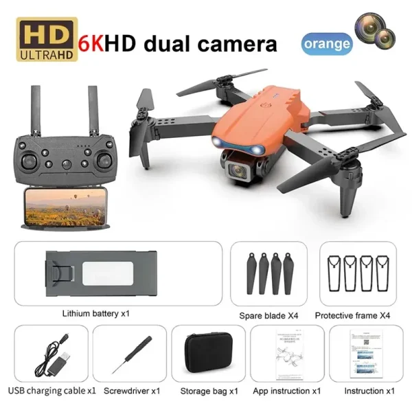 New E99 PRO Drones GPS Profesional 8K with HD Camera FPV 5G Wifi Brushless Motor Foldable RC Quadcopter Obstacle Avoidance Dron - Image 22