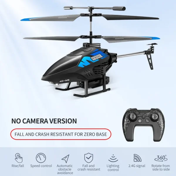 4DRC M6 Remote Control RC Helicopter with 4K Camer Altitude Hold Drone 2.4GHZ 4CH Aircraft for Adults Birthday Kids Gifts Toys - Image 9