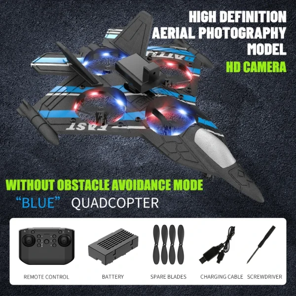 RC Plane with Camera Helicopter Remote Control Aircraft Obstacle Avoidance Fighter 2.4G Airplane EPP Foam Plane Children Toys - Image 12