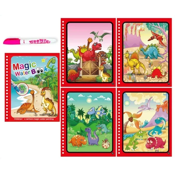 Children Early Education Toys Magical Book with Pen Water Drawing  Toys Gift Reusable Coloring Book Magic Drawing Book - Image 16