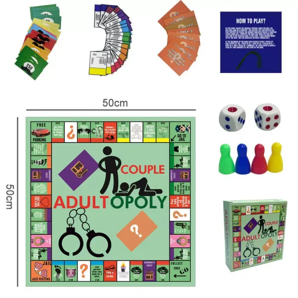 Hot Adult Couple Game Night Intimacy Deck Board Game Date Night Ideas Conversation Cards for Newlywed Wife Desktop Floor Toy - Image 3