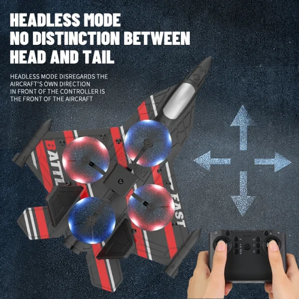 RC Plane with Camera Helicopter Remote Control Aircraft Obstacle Avoidance Fighter 2.4G Airplane EPP Foam Plane Children Toys - Image 5