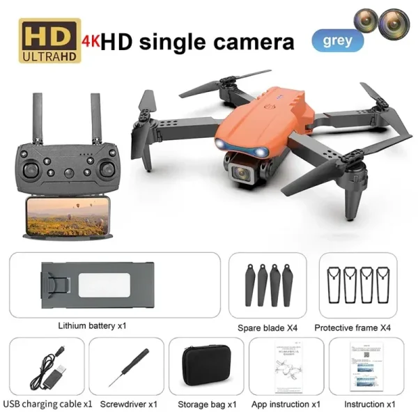 New E99 PRO Drones GPS Profesional 8K with HD Camera FPV 5G Wifi Brushless Motor Foldable RC Quadcopter Obstacle Avoidance Dron - Image 12