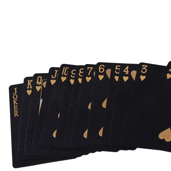 Color Black Gold Playing Card Game Card Group Waterproof Poker Suit Magic Dmagic Package Board Game Gift Collection - Image 4