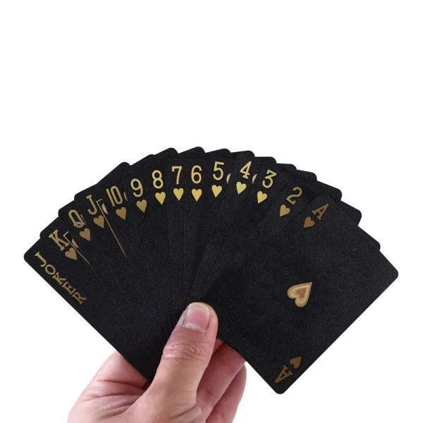 Color Black Gold Playing Card Game Card Group Waterproof Poker Suit Magic Dmagic Package Board Game Gift Collection - Image 5