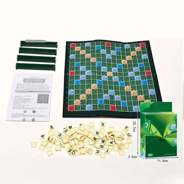 2-4 People English Spelling Solitaire Box Alphabet Chess Educational Toys Travel English Alphabet Scrabble Puzzle Board Game - Image 7