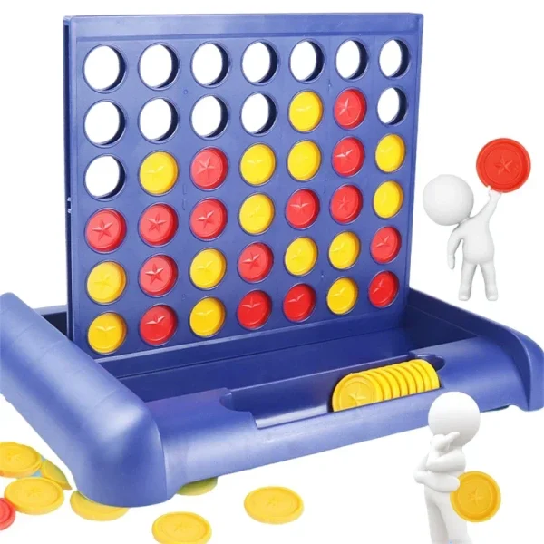 Foldable Connect 4 In A Line Board Game Classic Party Chess Family Toy Early Educational Puzzle Children Thinking Training Gifts - Image 2