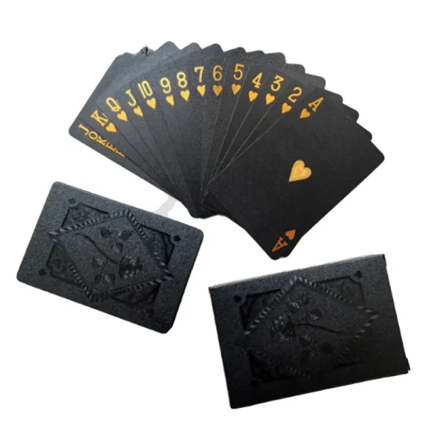 Color Black Gold Playing Card Game Card Group Waterproof Poker Suit Magic Dmagic Package Board Game Gift Collection - Image 7