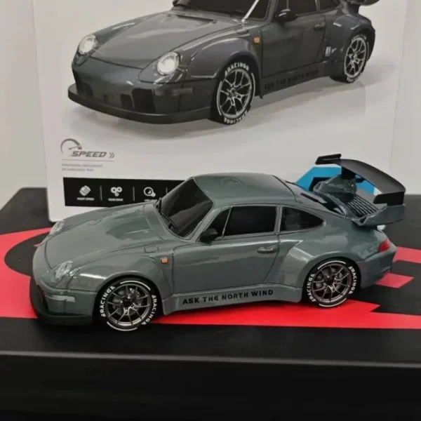 Rc Remote Control Car Entry-Level Drift Car Full-Size Mini Radio High-Speed Car 993 Limited Edition Liquid Silver Boy Toy Gift - Image 3