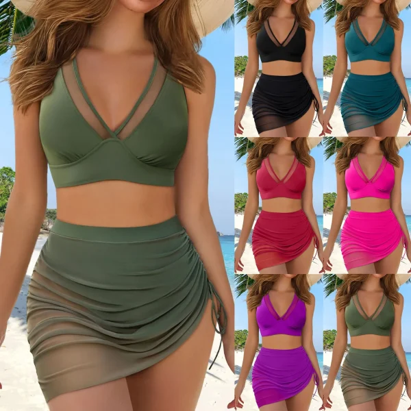2025 Sexy Bikinis Women's Swimwear High Waist Female Swimsuit Push Up Bathing Suits Girls Korean Bikini Set Beachwear Bather - Image 9