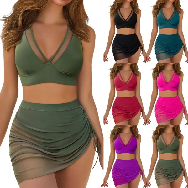 2025 Sexy Bikinis Women's Swimwear High Waist Female Swimsuit Push Up Bathing Suits Girls Korean Bikini Set Beachwear Bather - Image 16