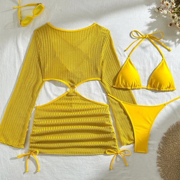 2025 Sexy Bikinis Female Swimsuits Women's Three-Piece Swimwear Beach Swim Wear Bathing Suits Brazilian Bikini Set Pool Bather - Image 6