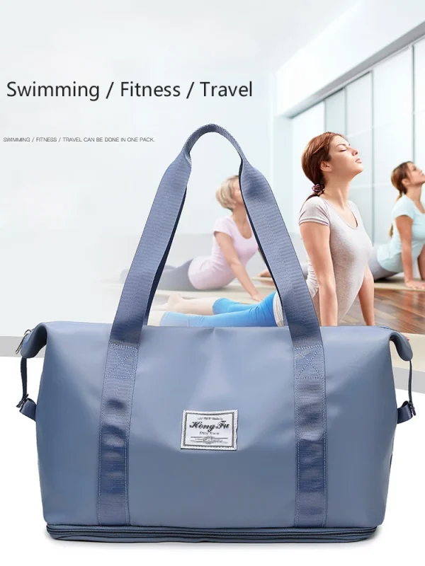 UNIXINU Carry On Travel Duffle Bag Nylon Waterproof Sports Gym Tote Bags for Women Large Capacity Storage Luggage Handbag - Image 13